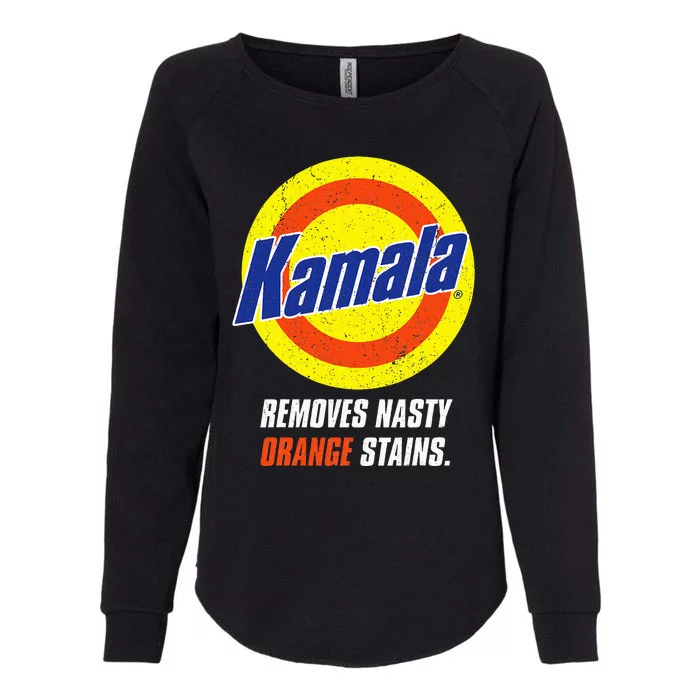 Kamala Removes Nasty Orange Stains Womens California Wash Sweatshirt