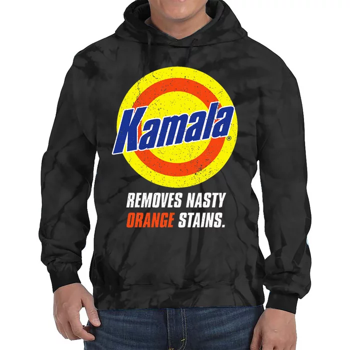 Kamala Removes Nasty Orange Stains Tie Dye Hoodie