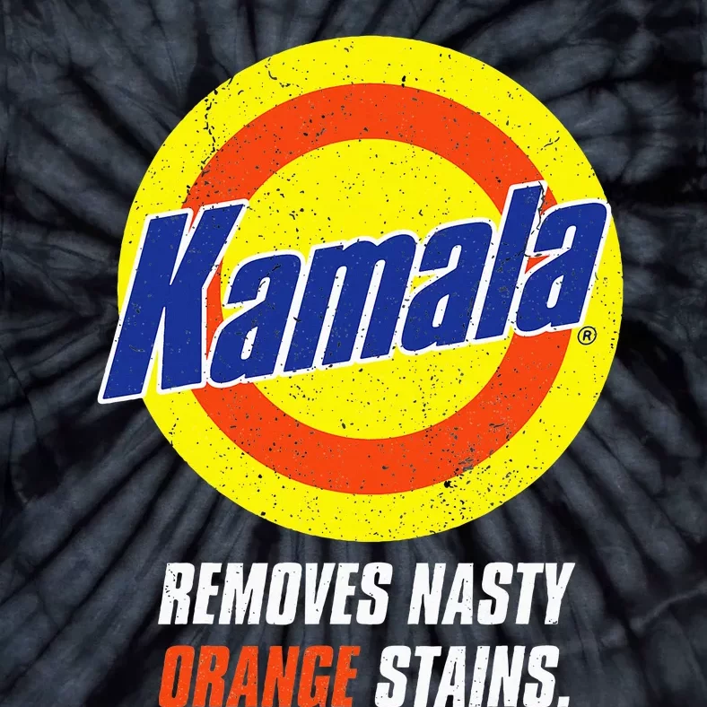 Kamala Removes Nasty Orange Stains Tie-Dye T-Shirt