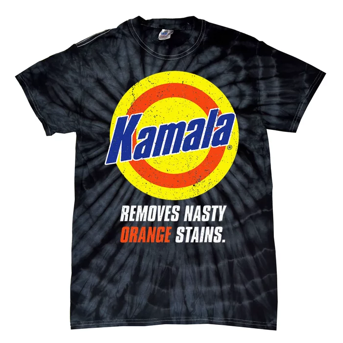 Kamala Removes Nasty Orange Stains Tie-Dye T-Shirt