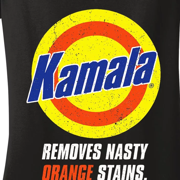 Kamala Removes Nasty Orange Stains Women's V-Neck T-Shirt