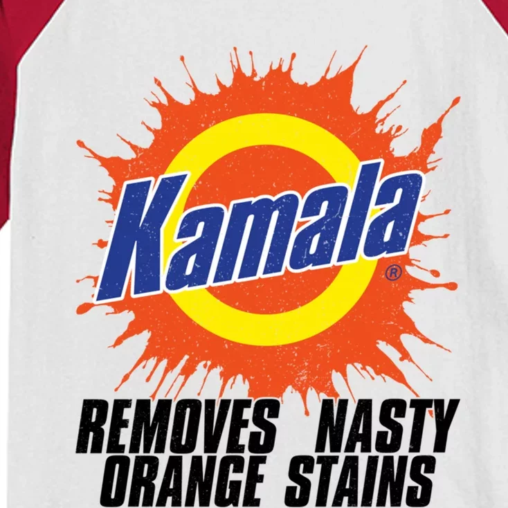 Kamala Removes Nasty Orange Stains Meaningful Gift Kids Colorblock Raglan Jersey