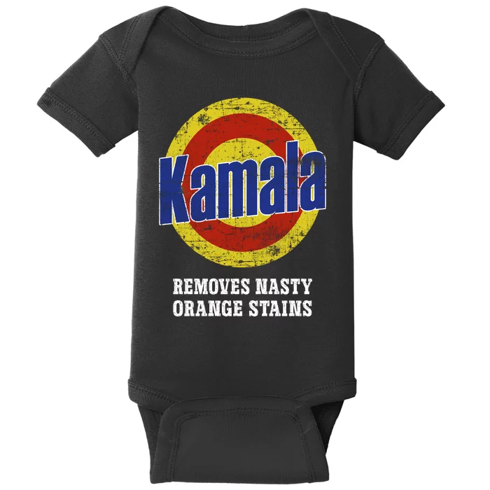 Kamala Removes Nasty Orange Stains Baby Bodysuit