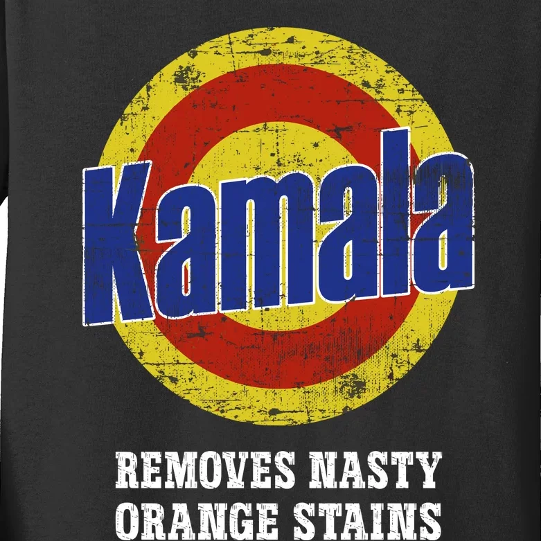 Kamala Removes Nasty Orange Stains Kids Long Sleeve Shirt