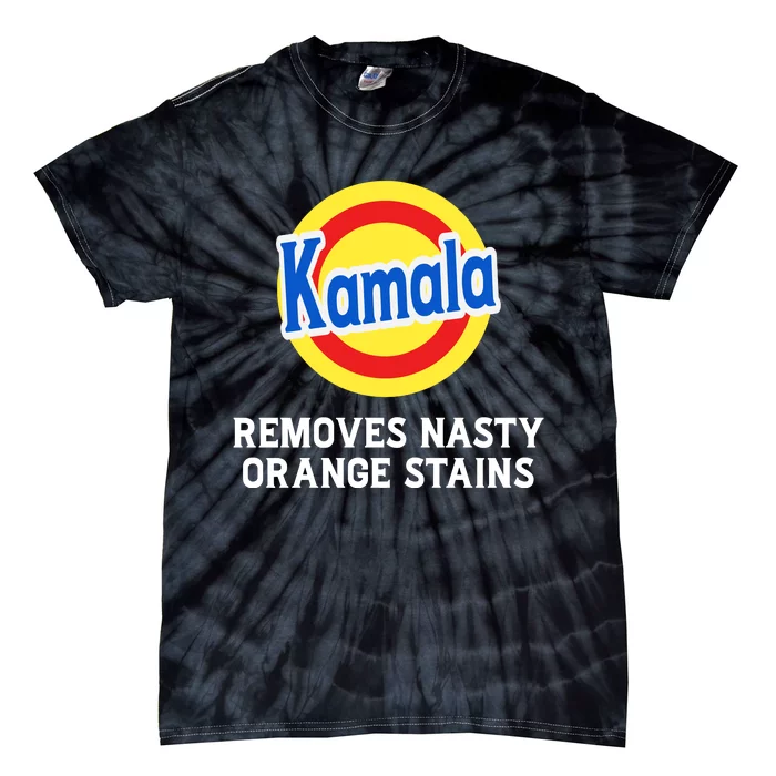 Kamala Removes Nasty Orange Stains Tie-Dye T-Shirt