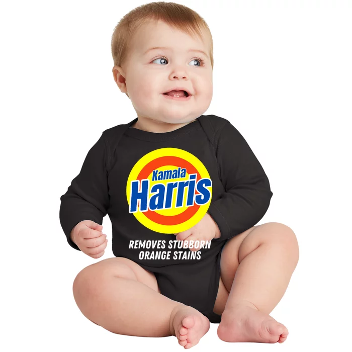 Kamala Removes Nasty Orange Stains Baby Long Sleeve Bodysuit