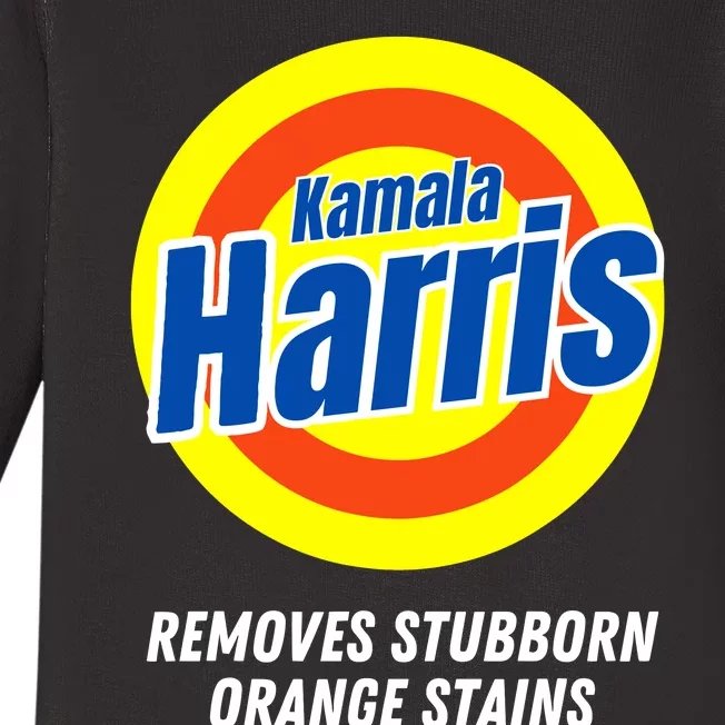 Kamala Removes Nasty Orange Stains Baby Long Sleeve Bodysuit