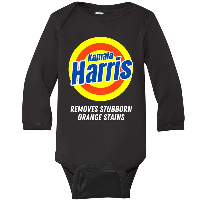 Kamala Removes Nasty Orange Stains Baby Long Sleeve Bodysuit