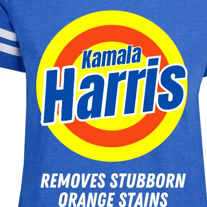 Kamala Removes Nasty Orange Stains Enza Ladies Jersey Football T-Shirt