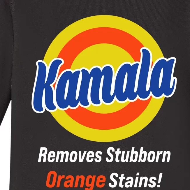 Kamala Removes Nasty Orange Stains Baby Long Sleeve Bodysuit