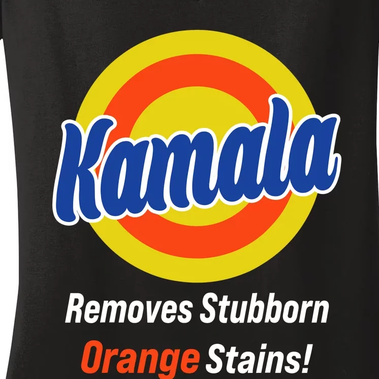 Kamala Removes Nasty Orange Stains Women's V-Neck T-Shirt