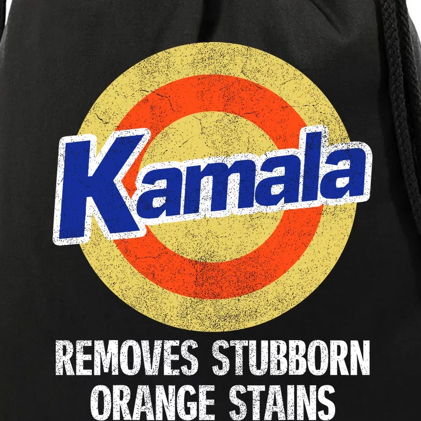 Kamala Removes Nasty Orange Stains Drawstring Bag