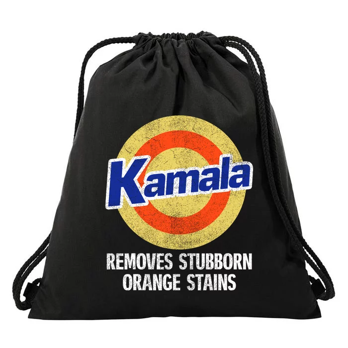 Kamala Removes Nasty Orange Stains Drawstring Bag