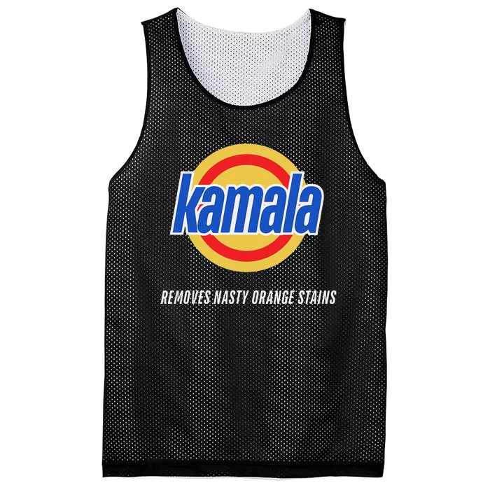 Kamala Removes Nasty Orange Stains Funny Mesh Reversible Basketball Jersey Tank