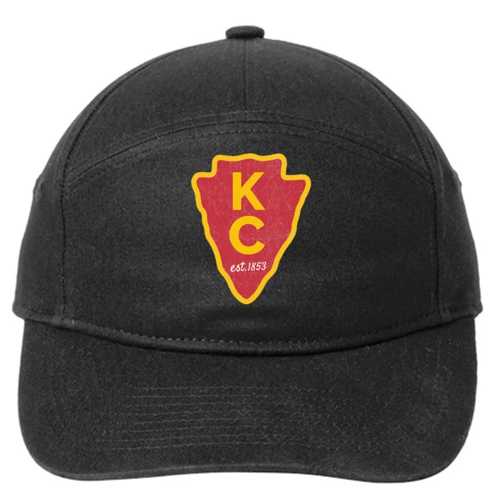 Kc Red Original Red Kansas City 7-Panel Snapback Hat