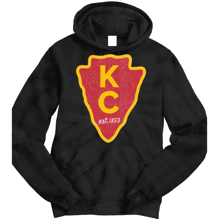 Kc Red Original Red Kansas City Tie Dye Hoodie