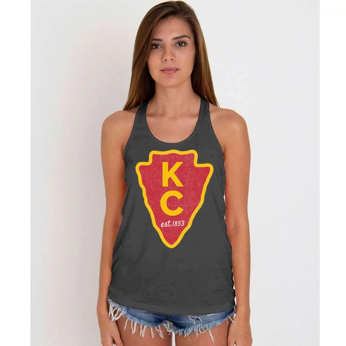 Kc Red Original Red Kansas City Women's Knotted Racerback Tank