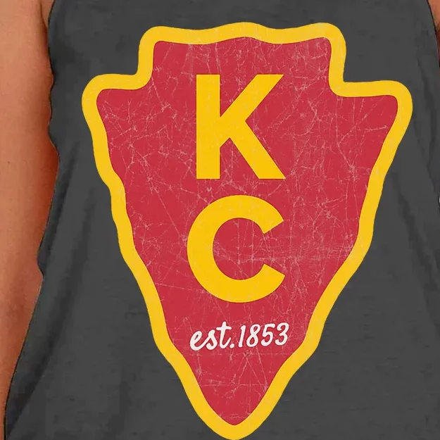 Kc Red Original Red Kansas City Women's Knotted Racerback Tank