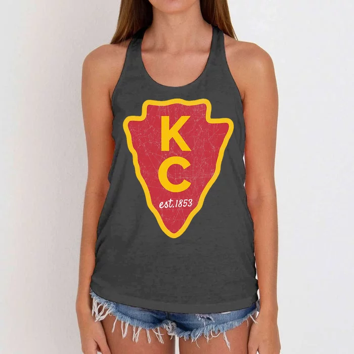 Kc Red Original Red Kansas City Women's Knotted Racerback Tank