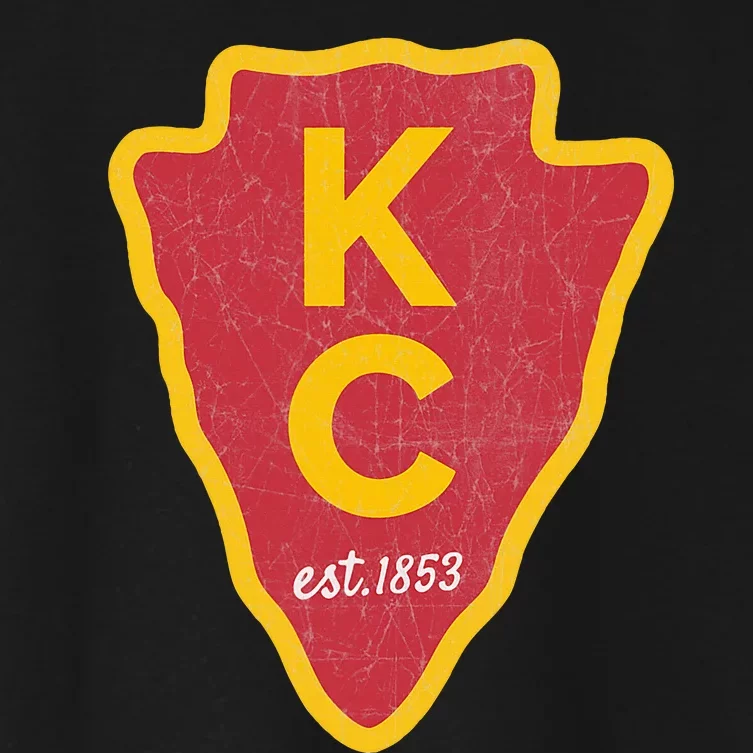 Kc Red Original Red Kansas City Women's Crop Top Tee