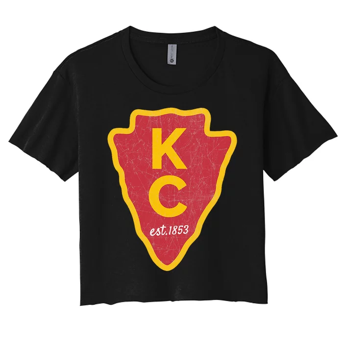 Kc Red Original Red Kansas City Women's Crop Top Tee