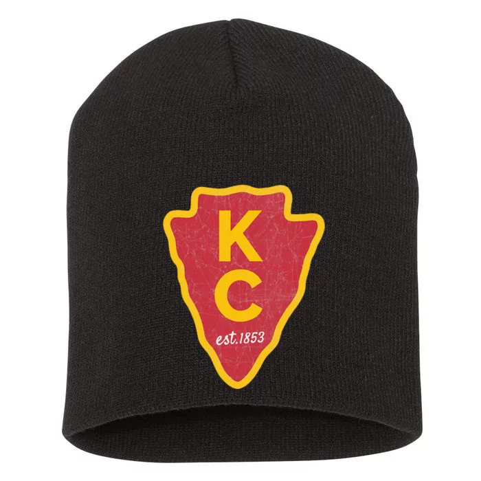 Kc Red Original Red Kansas City Short Acrylic Beanie