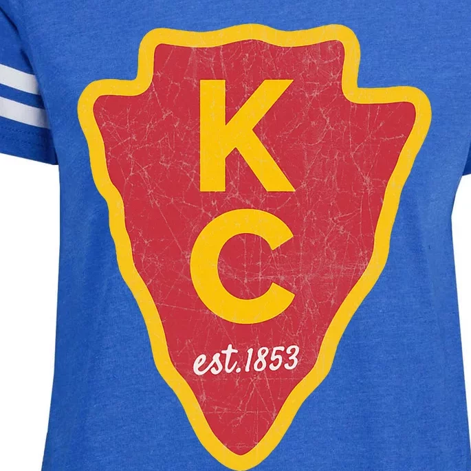 Kc Red Original Red Kansas City Enza Ladies Jersey Football T-Shirt