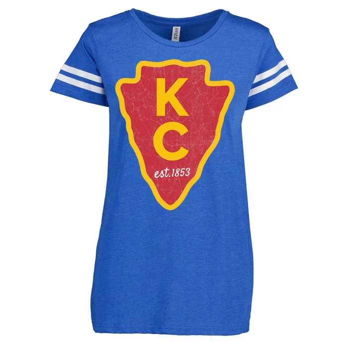 Kc Red Original Red Kansas City Enza Ladies Jersey Football T-Shirt