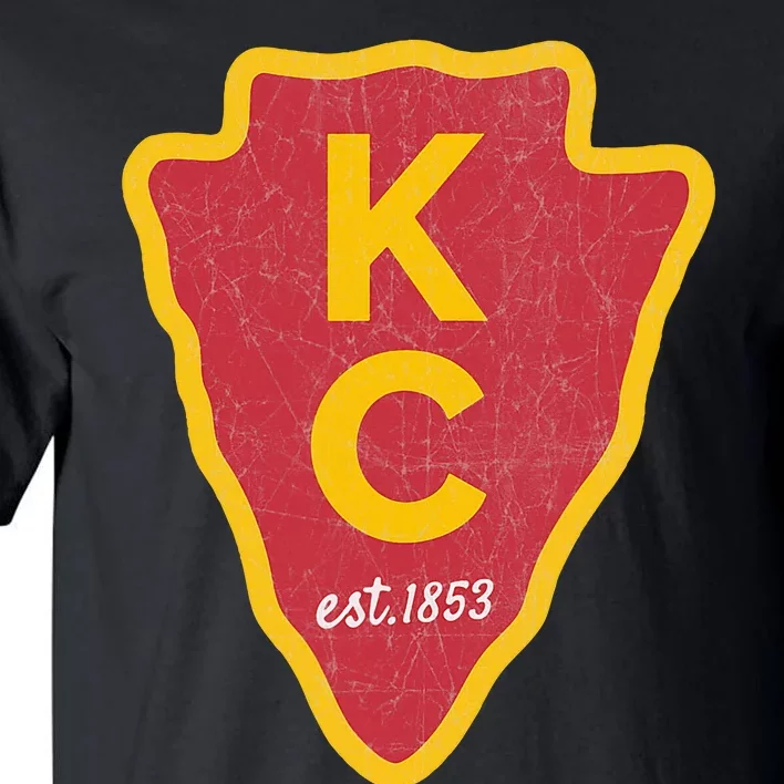 Kc Red Original Red Kansas City Kc Unique Est 1853 Kc Tall T-Shirt