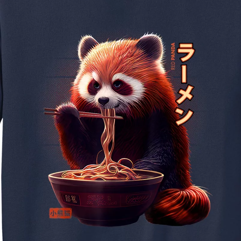 Kawaii Red Panda Eating Ramen Ramen Lover Gift Sweatshirt