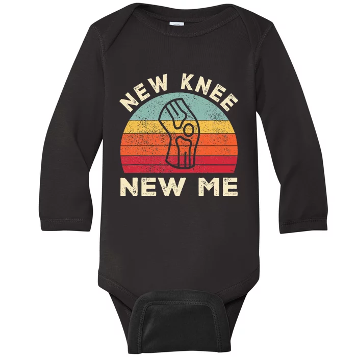 Knee Replacement Recovery New Knee New Me Baby Long Sleeve Bodysuit