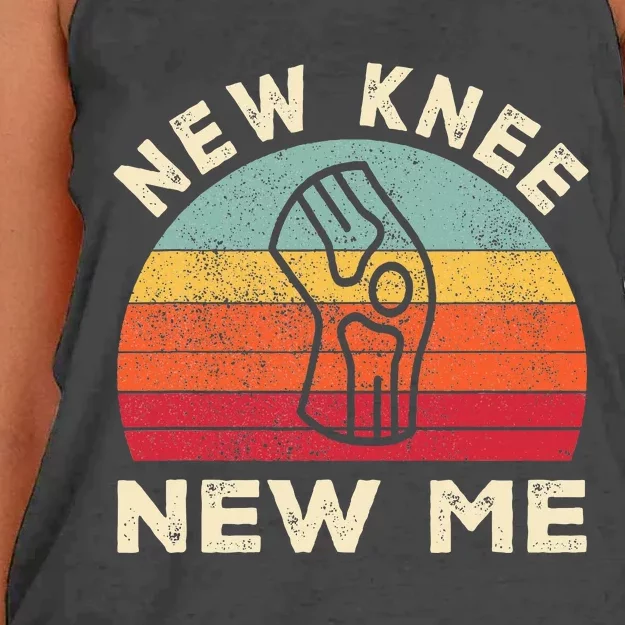 Knee Replacement Recovery New Knee New Me Women's Knotted Racerback Tank