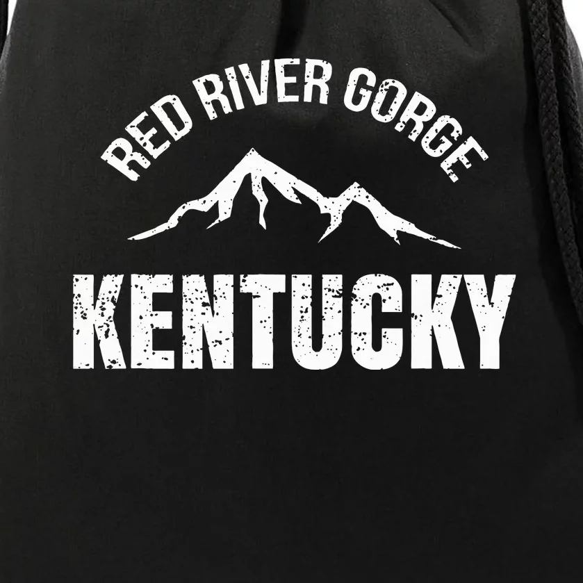 Kentucky Red River Gorge Canyon Daniel Boone Drawstring Bag