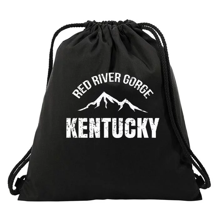 Kentucky Red River Gorge Canyon Daniel Boone Drawstring Bag