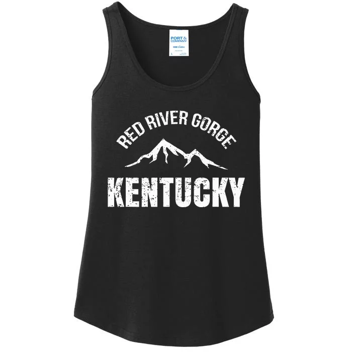 Kentucky Red River Gorge Canyon Daniel Boone Ladies Essential Tank