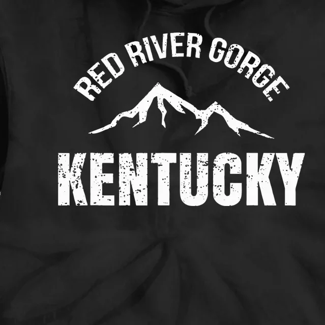 Kentucky Red River Gorge Canyon Daniel Boone Tie Dye Hoodie