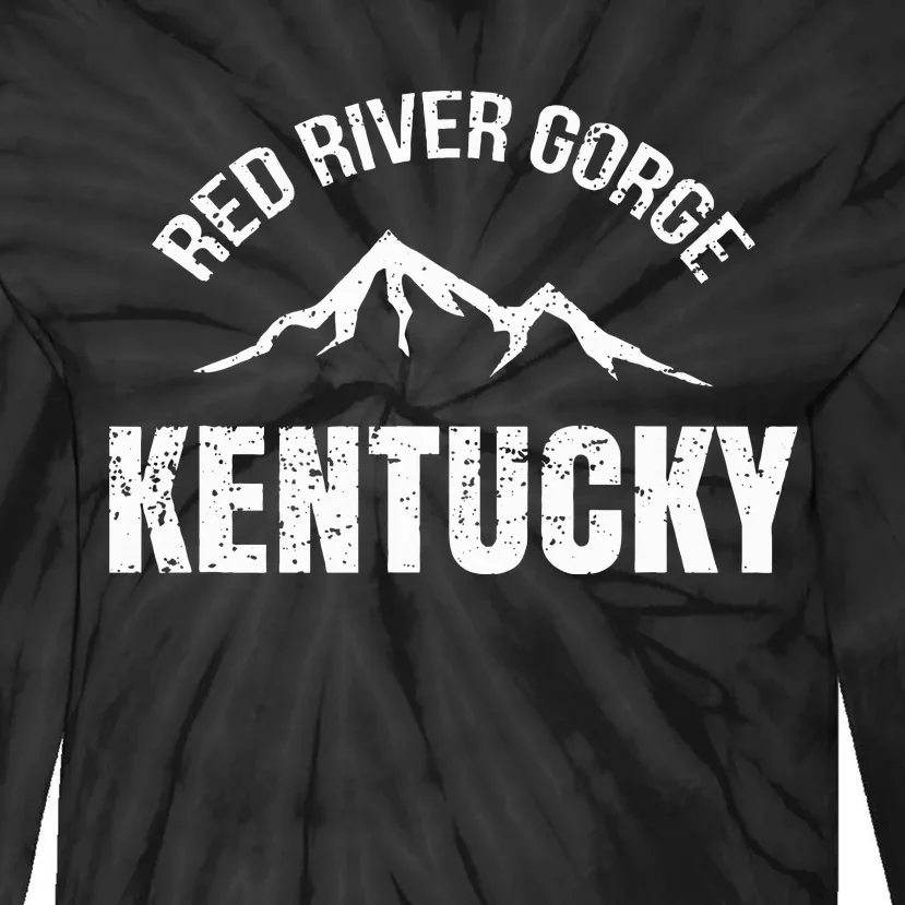 Kentucky Red River Gorge Canyon Daniel Boone Tie-Dye Long Sleeve Shirt