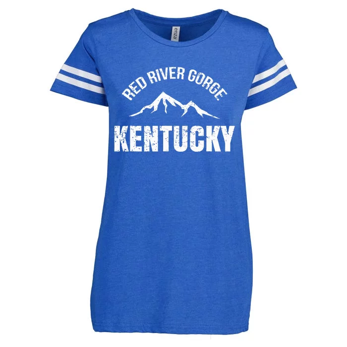 Kentucky Red River Gorge Canyon Daniel Boone Enza Ladies Jersey Football T-Shirt