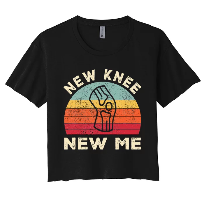 Knee Replacement Recovery New Knee New Me Women's Crop Top Tee