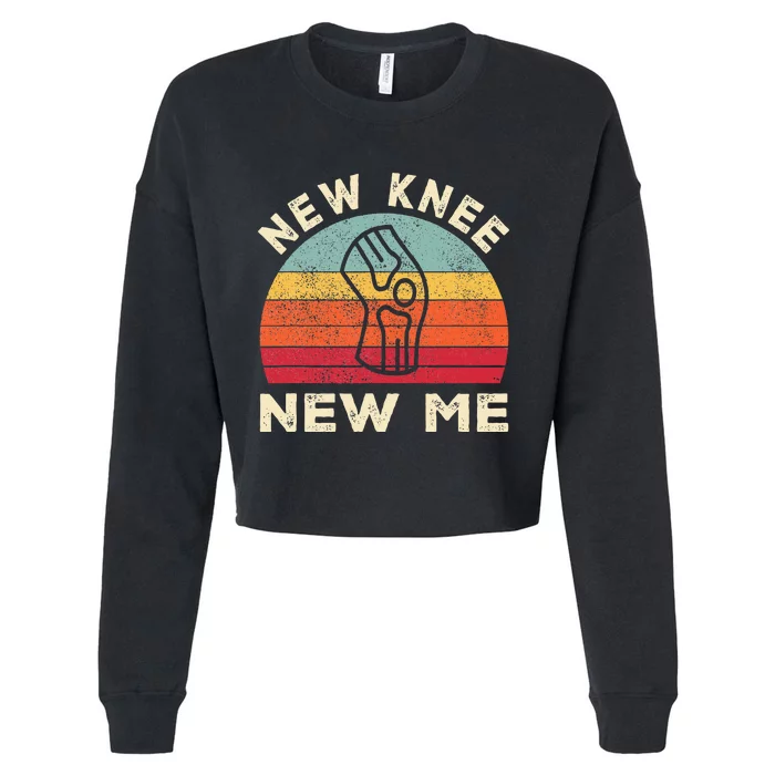 Knee Replacement Recovery New Knee New Me Cropped Pullover Crew