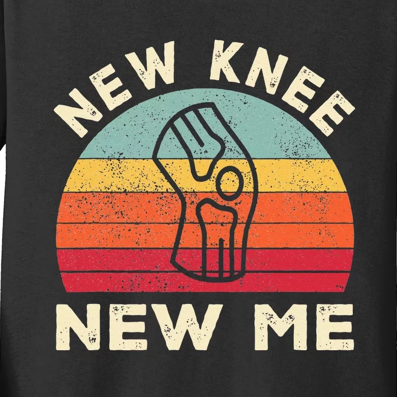 Knee Replacement Recovery New Knee New Me Kids Long Sleeve Shirt