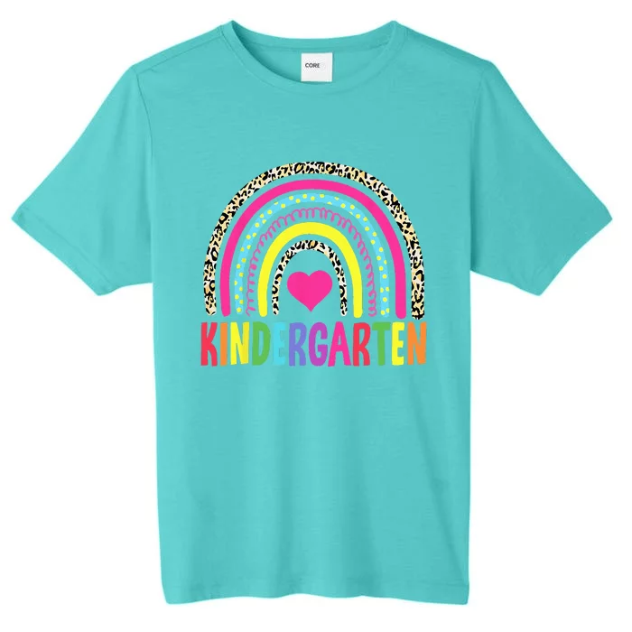 Kindergarten Rainbow Squad Teacher ChromaSoft Performance T-Shirt