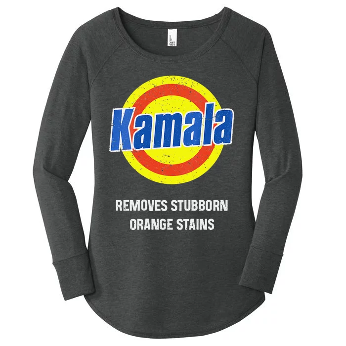 Kamala Removes Stubborn Orange Stains Kamala Harris 2024 Women's Perfect Tri Tunic Long Sleeve Shirt