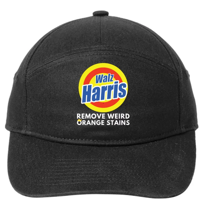 Kamala Removes Stubborn Orange Stains Harris Walz Waltz 7-Panel Snapback Hat