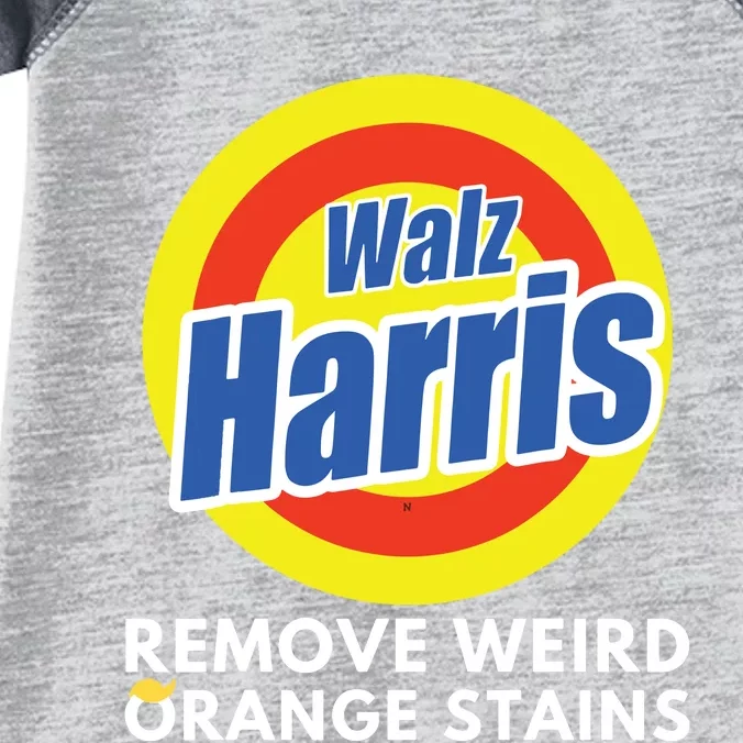 Kamala Removes Stubborn Orange Stains Harris Walz Waltz Infant Baby Jersey Bodysuit