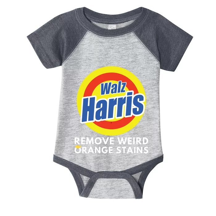 Kamala Removes Stubborn Orange Stains Harris Walz Waltz Infant Baby Jersey Bodysuit