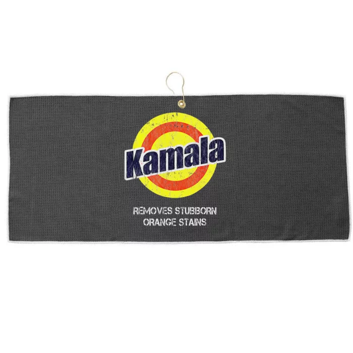 Kamala Removes Stubborn Orange Stains Kamala Harris 2024 Large Microfiber Waffle Golf Towel