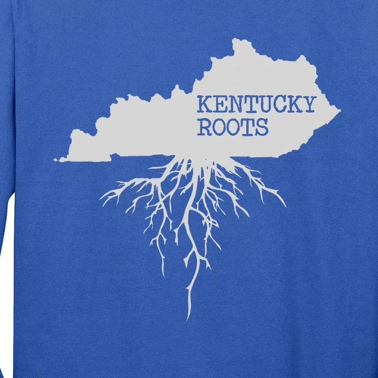 Kentucky Roots State Of Kentucky Map Long Sleeve Shirt