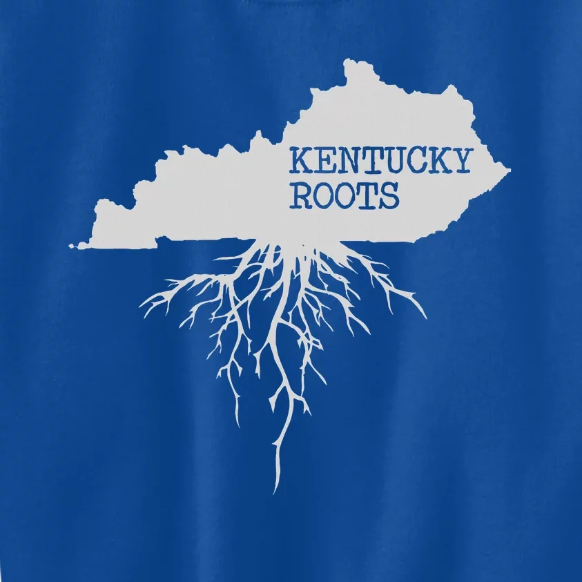 Kentucky Roots State Of Kentucky Map Kids Sweatshirt