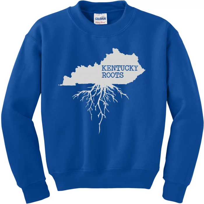 Kentucky Roots State Of Kentucky Map Kids Sweatshirt